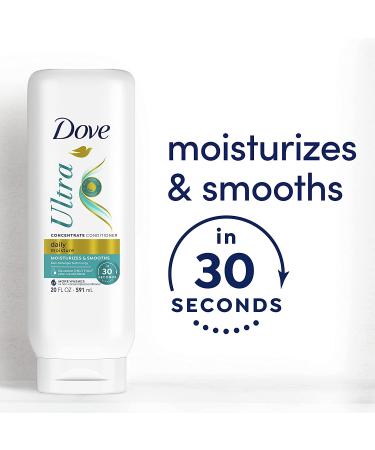 Dove Ultra Daily Moisture Concentrate Conditioner 20 oz - Fast-Detangle, Hydrates Dry Hair, 2X More Washes - Buy Online on SooperMarket.com