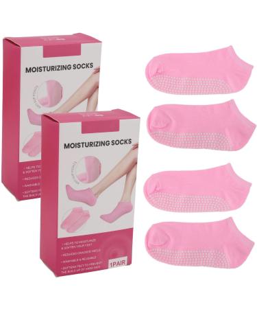 Pedicure Socks Comfortable Non-Slip Foot Care Moisture Socks 2 Pairs for Dry Cracked Feet - Buy Online on SooperMarket.com