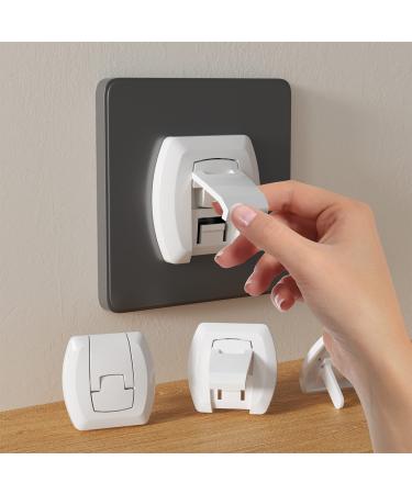 Outlet Covers Baby Proofing(32 Pack)with Hidden Pull Handle Child Safety Socket Cover Electric Power Plug Covers Protector Caps
