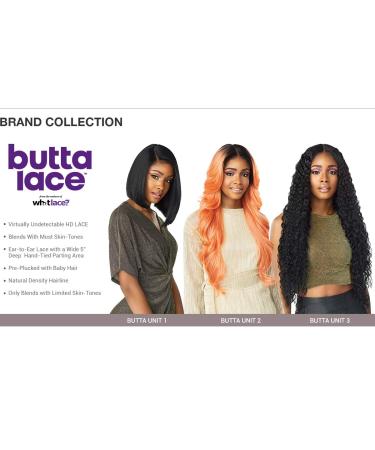 Sensationnel Butta Lace Front Wig - Natural Pre-Plucked HD Transparent Lace 5 Inch Deep Part - BUTTA Unit 2 (1B) - Buy Online on SooperMarket.com