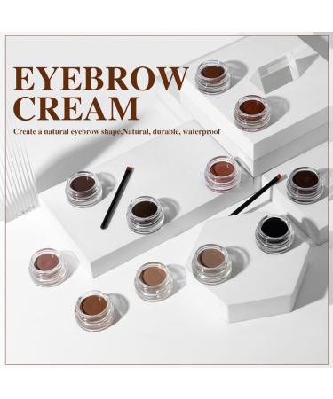 Colorful eyebrow cream waterproof three-dimensional stereotypes above the color eyebrows (11) - Buy Online on SooperMarket.com