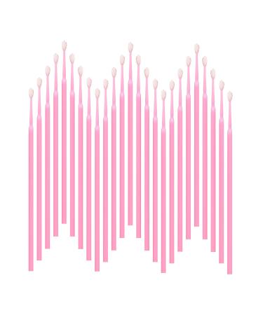 1200PCS Disposable Micro Applicators Brush for Eyelash and Make up Brushes and Personal Care Microswabs Pink (Head Diameter: 2.0mm)