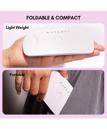 Makartt 8W LED Mini Nail Lamp | UV Nail Dryer with Timer and USB | Gel Nail Polish Light for Travel | White - Buy Online on SooperMarket.com