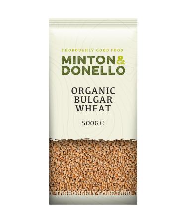 Minton & Donello - Organic Bulgur Cracked Wheat Coarse Ideal for Hearty Meals 6 x 500g