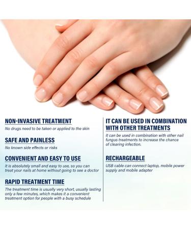 NailPro Nail Fungus LED Light Therapy Device Nail Fungus Laser Nail Fungus Treatment Home Use Nail-Fungus Remover for Toenail Fingernails & Onychomycosis (A01) - Buy Online on SooperMarket.com