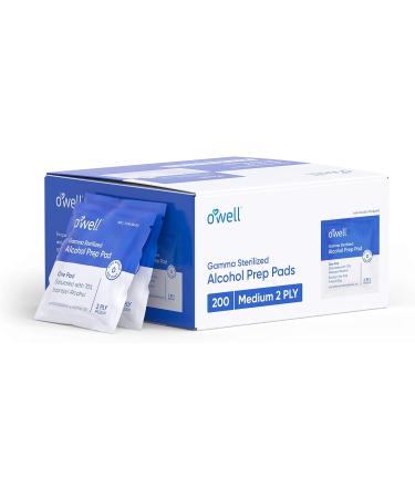 200 Count Alcohol Wipes - Sterile Antiseptic Prep Pads for First Aid & Personal Use - Buy Online on SooperMarket.com