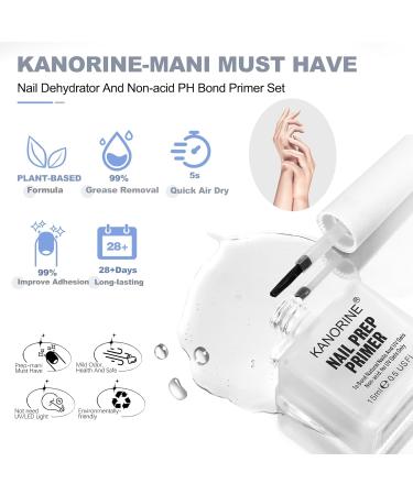 Nail Primer & Dehydrator Set 15ml | Acid-Free Natural Prep Kit for Acrylic Nails | Essential Nail Supplies for Nail Technicians - Buy Online on SooperMarket.com