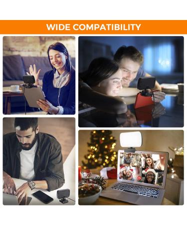 Video Conference & Webcam Lighting for Remote Work, Zoom Calls, Live Streaming - Sturdy Clip On Video Light for Zoom Meetings - Buy Online on SooperMarket.com