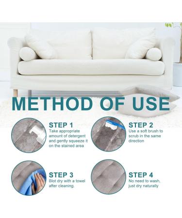 Fabric Water Shield Household fabric upholstery cleaner fabric cleaner foam mattress leave-in carpet dry cleaner Stubborn stain cleaner stain remover Long-Lasting protectant cleaner 100ml (1PC) - Buy Online on SooperMarket.com