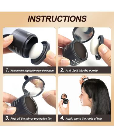 Sularpek Hairline Powder Hairline Powder Instantly Conceals Hair Loss Hairline Shadow Powder for Thinning Hair for Women and Men Bald Spots Eyebrows Beard Line Dark Brown - Buy Online on SooperMarket.com