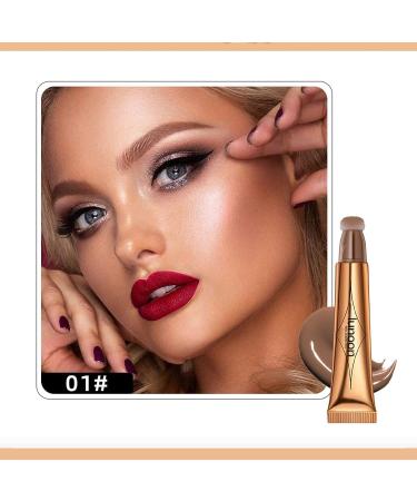2PCS Matte Finish Liquid Contour Stick - Lightweight Cream Makeup Wand (01) - Buy Online on SooperMarket.com
