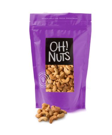 Oh! Nuts Dry Roasted Salted Cashews | Fresh, Finely Salted, & Healthy, Protein Snacks | Resealable 3-Lb. Bulk Bag | Vegan & Gluten-Free Snacking | Bulk Nut Snack Food | Paleo & Keto Diets 3 Pound (Pack of 1)