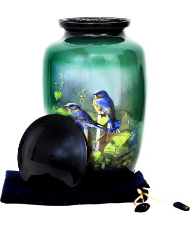 HLC URNS Lovely Humming Bird Adult Cremation Urn for Human Ashes - Adult Funeral Urn Handcrafted - Affordable Urn for Ashes (Adult (200 lbs) 10.5 x 6 Lovely Humming Bird Cremation Urn) - Buy Online on SooperMarket.com