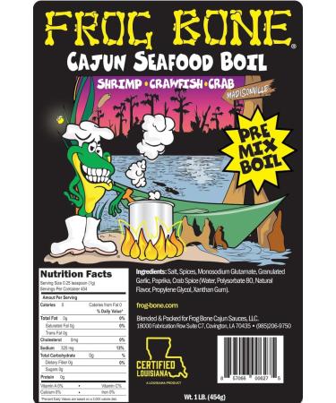 Frog Bone Cajun Seafood Boil 1 lb - Authentic Louisiana Flavor | Buy Online - Buy Online on SooperMarket.com
