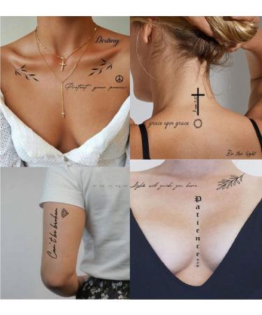 IMPRESSED Realistic Self Care Temporary Tattoos - 42 Custom Sheets with Inspirational Affirmation Words and Motivational Quotes - Buy Online on SooperMarket.com