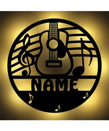 Namofacture Musicians Gifts Guitar for Men Women Mann Woman Wall Lamp Personalized I Battery Drives Decoration Music Gift Guest Gifts Guitarists
