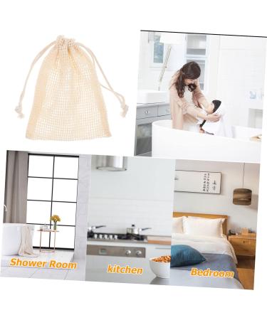 Baluue 5pcs Soap Storage Bag Soaps Scrubber Soap Sisal Soap Pouch Cotton Soap Pouch Luffa Nut Cotton Linen - Buy Online on SooperMarket.com