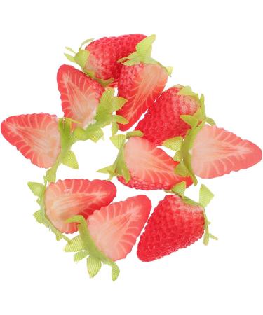 ABOOFAN 20 Pcs Simulated Strawberry Model Home Decor Fruit Artificial Strawberry Model Strawberry Ornament Simulation Strawberry Avocado Faux Strawberries Ornaments Fake Strawberries Pvc As Shownx2pcs 3.80X2.50X1.50CMx2pcs - Buy Online on SooperMarket.com