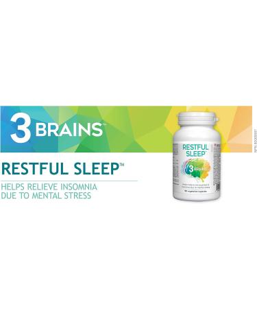 Three brains - Restful Sleep 90 veg capsules - Buy Online on SooperMarket.com