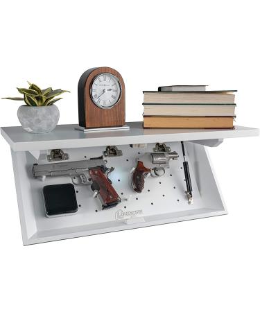 LOCKDOWN In Plain Sight Shelf - Secure Magnetic Access, Customizable Compartment, PUCK Integration - White - Buy Online on SooperMarket.com