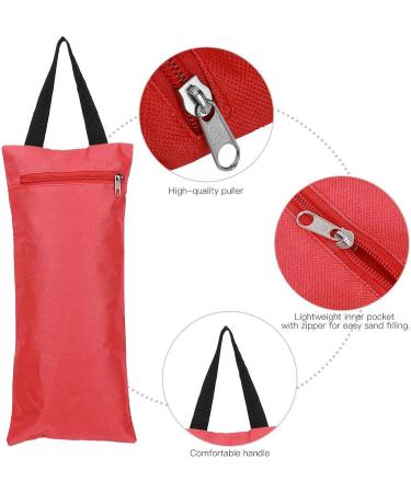 Alomejor Yoga Sandbag 2Pcs - Fitness Punching Bag for Yoga Thin Arm - 41x18cm RED - Buy Online on SooperMarket.com