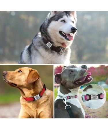 Tagme 2 Pack Personalized Dog Tags - Engraved for Small & Medium Breeds | Customizable Black Dog ID Tags - Buy Online on SooperMarket.com