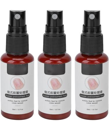 3pcs 30ml Cuticle Remover Liquid Nail Softener | Strengthener for Manicure & Pedicure | Home Salon Nail Care Accessory - Buy Online on SooperMarket.com
