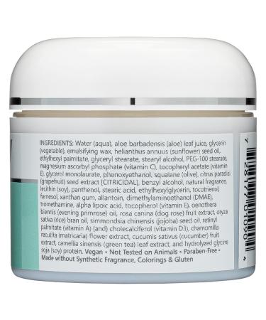 NutriBiotic Antioxidant Face Cream 2 Oz - Deep Moisturizing with Aloe Botanical Oils DMAE & Vitamin C - Paraben Free Natural Fragrance - Buy Online on SooperMarket.com