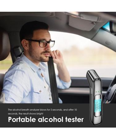 Digital Alcohol Tester LED Display Drunk Driving Tester Breathalyzer Tester Highly Accurate Alcohol Blower Tester for Party Driver Personal & Professional Use - Buy Online on SooperMarket.com