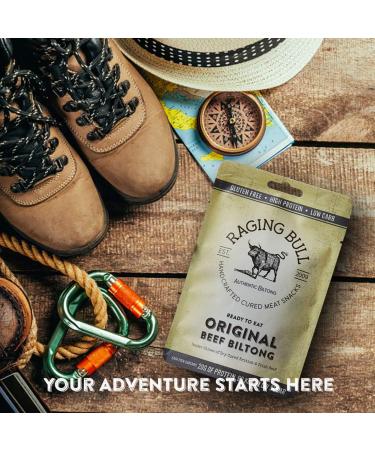 Raging Bull Chilli Beef Biltong - Authentic South African Biltong, High Protein & Gluten Free Snack - 1kg - Buy Online on SooperMarket.com