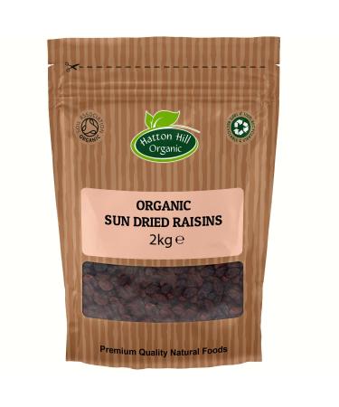 Organic Sun Dried Raisins 2kg by Hatton Hill Organic - Free UK Delivery