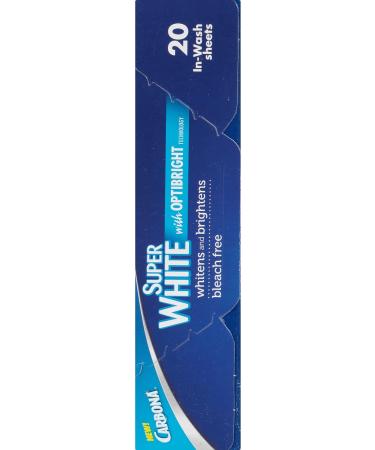 Carbona Super White Sheets - Bleach Free OptiBright Technology - 20 Sheets per Pack - Buy Online on SooperMarket.com