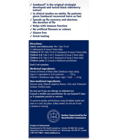 Sambucol Black Elderberry Anti-Viral Flu Care | Quickly Relieves Cold & Flu Symptoms | Immune Support & Antioxidant | Ideal for Families | Syrup 230 mL blue Anti-Viral Flu Care 230 ml (Pack of 1) - Buy Online on SooperMarket.com