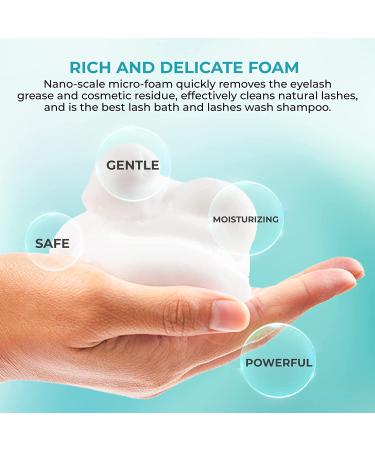 Premium Oil-Free Lash Shampoo for Eyelash Extensions - Gentle Cleanser and Care Remover - Buy Online on SooperMarket.com