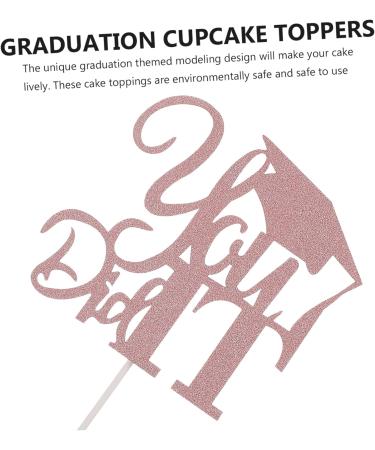 Warmhm 20 Pcs 2021 Graduation Cake Arrangement Cover Rose Goldx2pcs 13x13.5cmx2pcs - Buy Online on SooperMarket.com