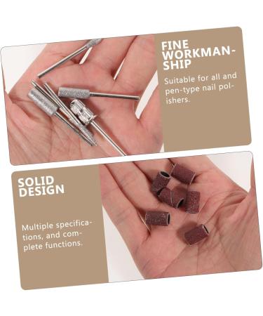 Angoily 2 Sets Nail Polisher Earphone Stainless Steel. Silicone. Quartz. Ceramics Manicure - Buy Online on SooperMarket.com