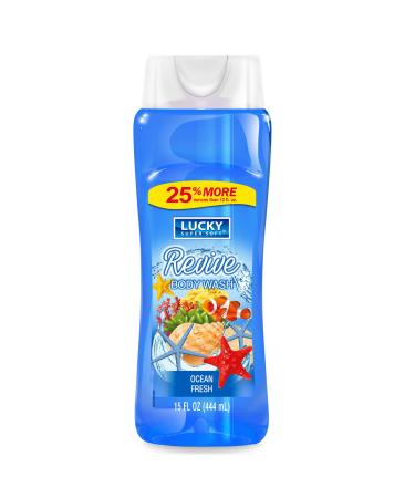 Lucky Super Soft Body Wash Ocean Fresh 15 Ounce