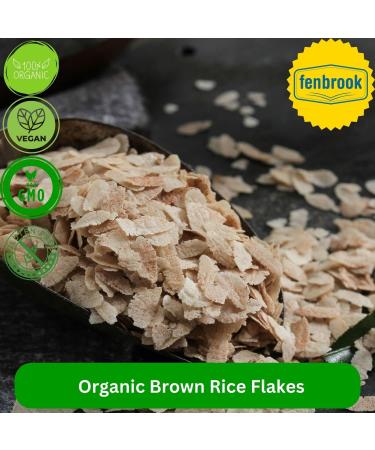 500g Organic Brown Rice Flakes | Certified by Fenbrook Organic - Buy Online on SooperMarket.com