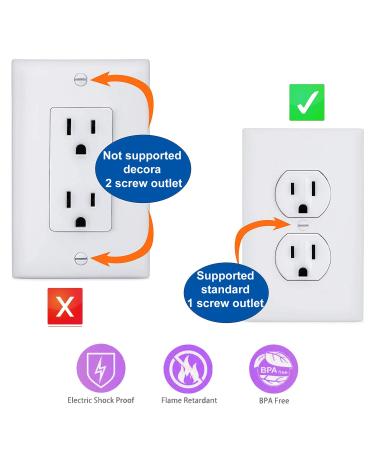 8 Pack Upgraded Self Closing Electrical Outlet Covers | Baby proofing Safety Universal Wall Socket Plate | Automatic Sliding Cap Cover Standard Wall Outlet Covers (8 Pack) - Buy Online on SooperMarket.com