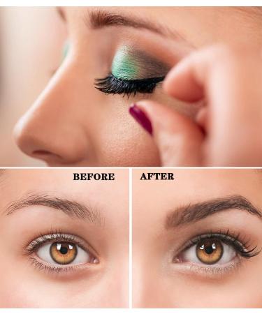 Magnetic Eyelashes Set - Reusable, Natural Look, Waterproof - 3 Pairs False Lashes with Applicator - Rose - 3D Effect - Buy Online on SooperMarket.com