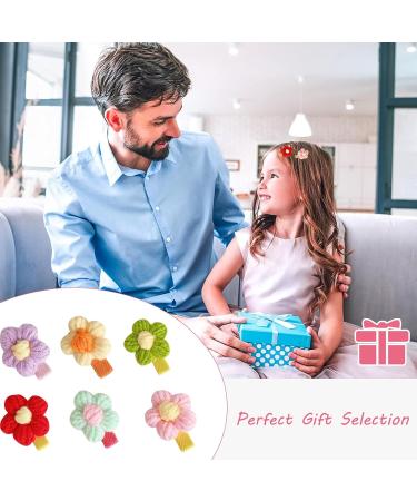 Shop Dhweku 12pc Baby Hair Clips - Cute Plush Flower Hairpins & Accessories for Baby Girls - Buy Online on SooperMarket.com