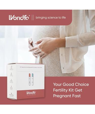 Wondfo 50 Ovulation Test Strips and 20 Pregnancy Test Strips Combo Kit - Fertility Test, 5MM Wide - Buy Online on SooperMarket.com