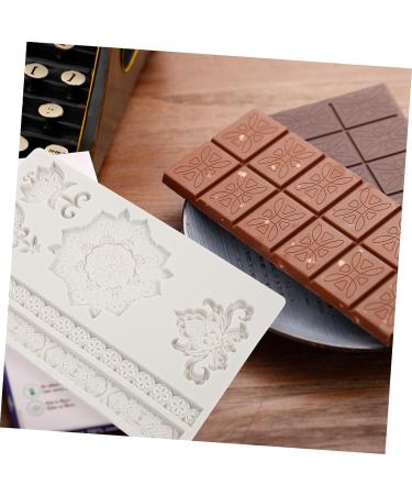 IMIKEYA Baroque Fondant Mold 3pcs Embossed Lace Mold 3D Non Stick Flower Candy Silica Gel Scroll Border Lace Molds 19.5X12X1CMx3pcs - Buy Online on SooperMarket.com