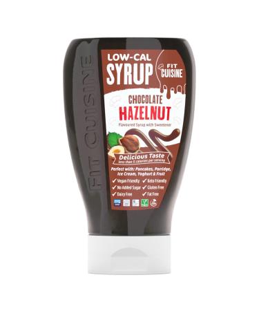 Fit Cuisine Low Calorie Syrup - Low-Cal Syrup to Support Weight Management Low Carb Diet Keto Friendly Vegan For Pancakes Desserts Porridge Ice Cream - 425ml (Chocolate Hazelnut)