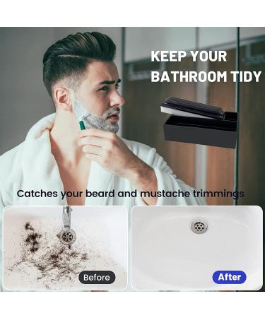 Premium Beard Cleaning Tool Set - 1 Original Size & 1 Compact - Essential Grooming for Men | Keep Sink & Worktops Clean - Buy Online on SooperMarket.com