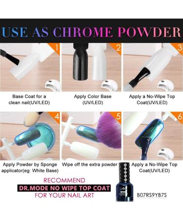 Cat Eye Chrome Nail Powder Set - Achieve Cat Eye and Chameleon Mirror Effects with 9D Galaxy Gem Glitter Pigment, Black UV Gel, and Magnetic Stick - DIY Manicure Kit - Buy Online on SooperMarket.com