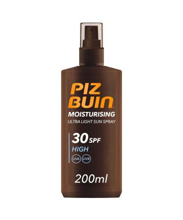 Piz Buin Moisturising Ultra Light Sun Spray SPF 30 200ml SPF 30 200 ml (Pack of 1)