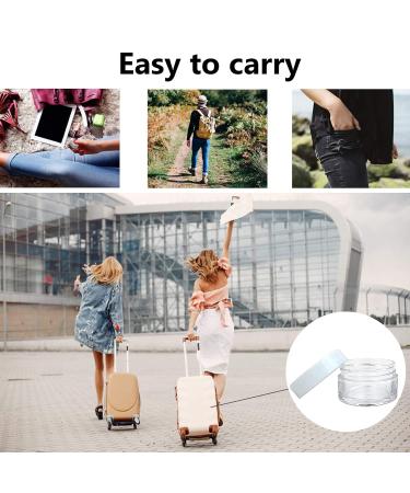 100pcs 5ml Small Clear Sample Jars with Lids - Empty Container Pots for Travel & DIY Projects | International Shipping Available - Buy Online on SooperMarket.com