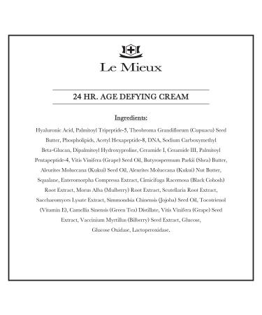 Le Mieux 24 Hr. Age Defying Cream - Hyaluronic Acid & Peptides Moisturizer - Anti-Aging Face Cream (1.75 oz) - Buy Online on SooperMarket.com