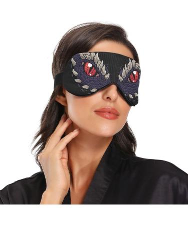 Haskirky Light Blocking Eye Mask | Breathable & Adjustable for Adults | Ideal for Travel, Yoga, Meditation | Deep Sleep Goodies Dragon Eyes - Buy Online on SooperMarket.com